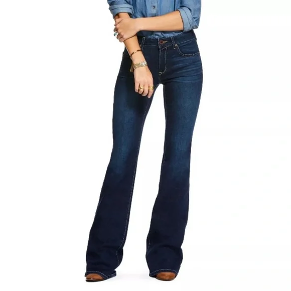 Arait Ladies Ultra Stretch Perfect Rise Katie Flare Jeans 31R - Picture 16 of 16